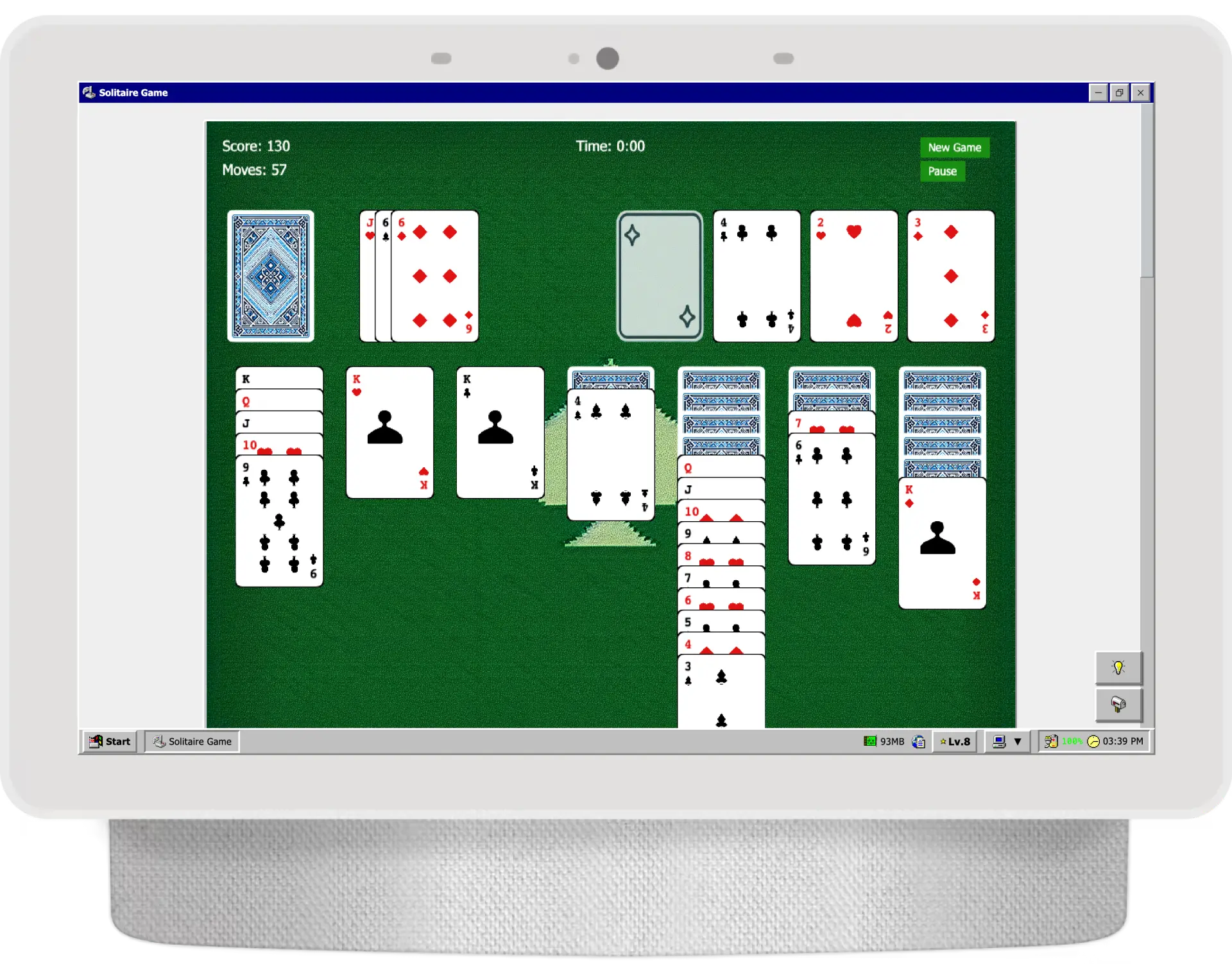 Solitaire gameplay screenshot 2