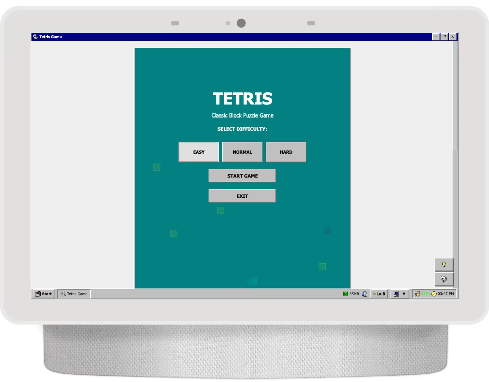 Tetris gameplay screenshot 1